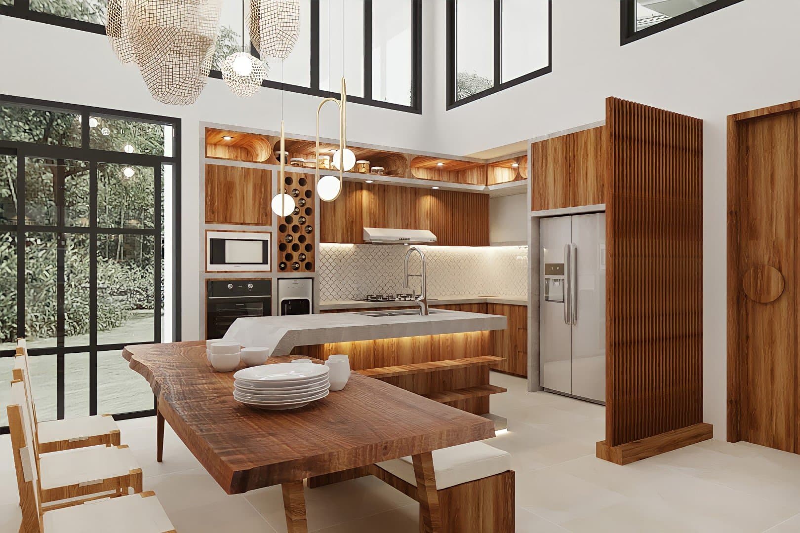 Tropical Villa Dining Room