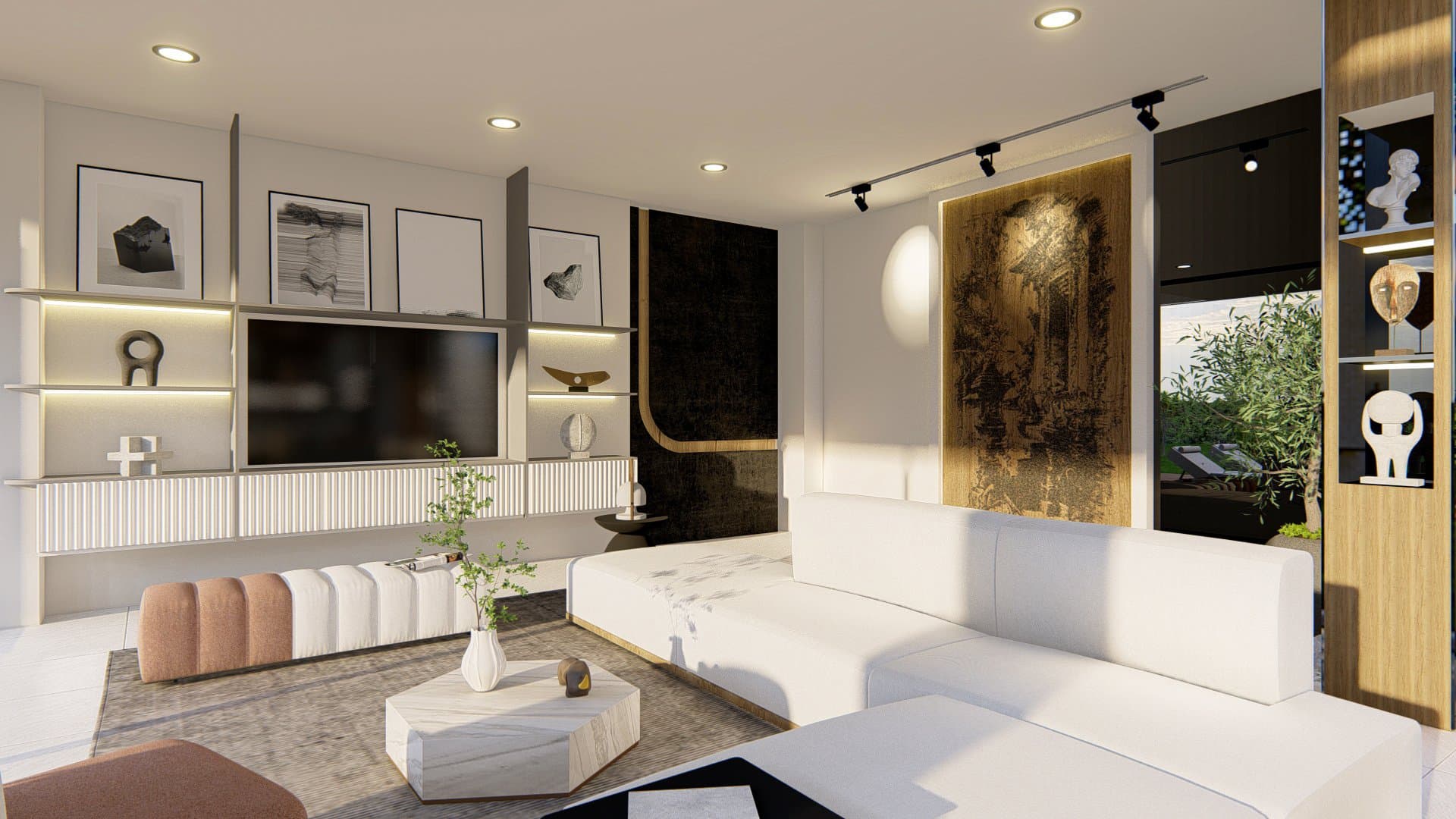 Modern Villa Living Room